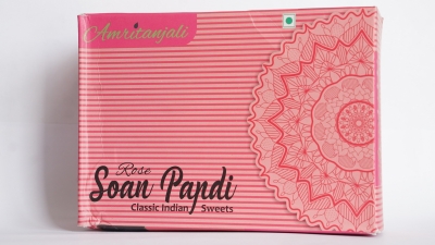 Индийские сладости Соан Папди с розой (Soan Papdi Rose), Золото Индии, 250 г