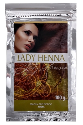 -10% Маска для волос Амла укрепляющая LADY HENNA, 100г (срок 10/2024)