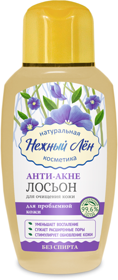 Лосьон "Анти-Акне" для проблемной кожи, Нежный лен, 150мл Лосьон "Анти-Акне" для проблемной кожи, Нежный лен, 150мл