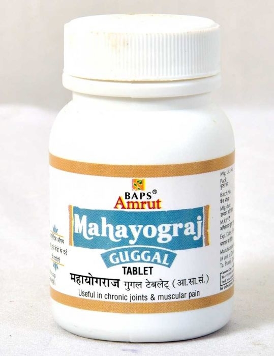Махайогарадж гуггул (Mahayograj guggal), Baps Amrut, 60 таб Махайогарадж гуггул (Mahayograj guggal), Baps Amrut, 60 таб