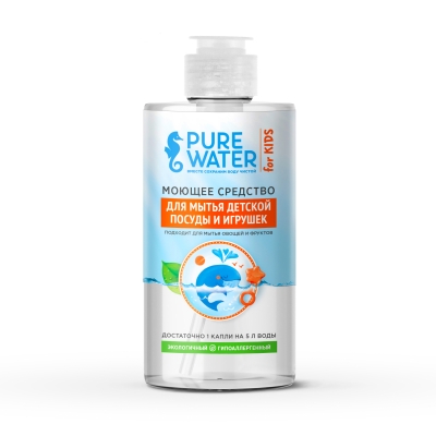 -25% Моющее средство для мытья детской посуды, PURE Water, 450 мл (срок 30/07/2025)