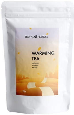 Чай согревающий имбирный (Warming Tea), Royal Forest, 75 г
