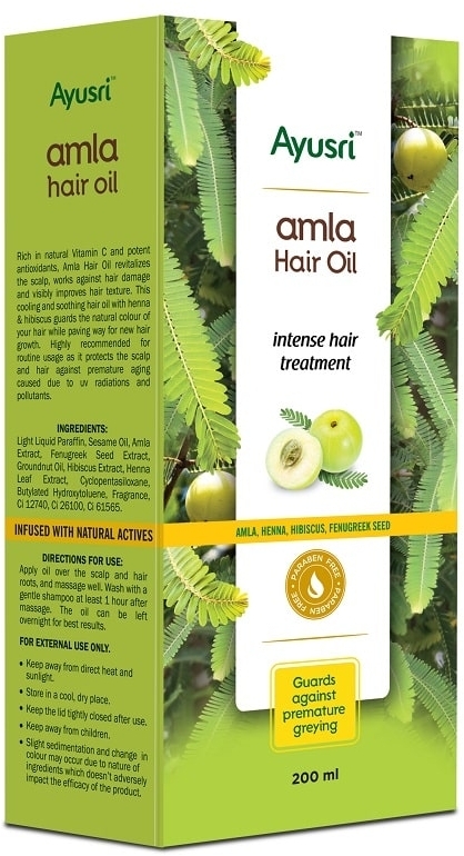 Масло против выпадения волос Амла (Amla Hair Oil) Ayusri, 200 мл