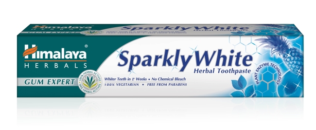 Зубная паста Белое сияние (Sparkly White) Himalaya, 75 мл/80г/150г
