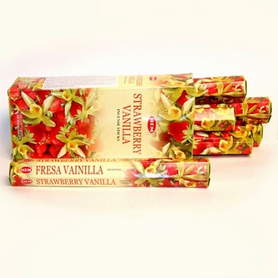 Благовония Клубника-Ваниль (Hexa Strawberry Vanilla) HEM, 20г