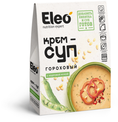 Крем-суп гороховый с кедровой мукой Eleo, Специалист, 200 г