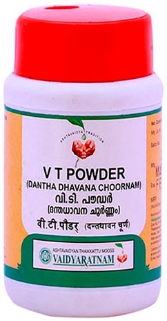 Зубной порошок (V T Powder Dantha Dhavana Choornam), Vaidyratnam, 50г 