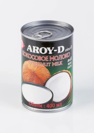 Молоко Кокосовое "Aroy-D" 70% ж/б (жирность-17-19%), Aroy-D, 400мл