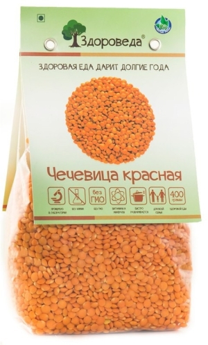 Чечевица красная Здороведа, 400г 