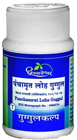 Панчамрут Лоха Гуггул (Panchamrut Loha Guggul), Dhootapapeshwar, 60 таб 