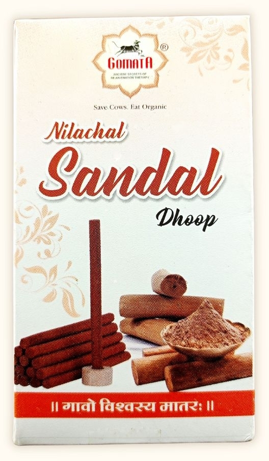 Благовония Сандал (Nilachal Sandal dhoop), Gomata, Вриндаван, 50г  