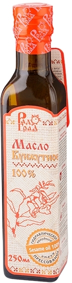 Масло белого кунжута, РадоГрад, 100мл/250мл