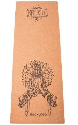 Коврик для йоги "Namaste" EGOyoga из пробки и каучука