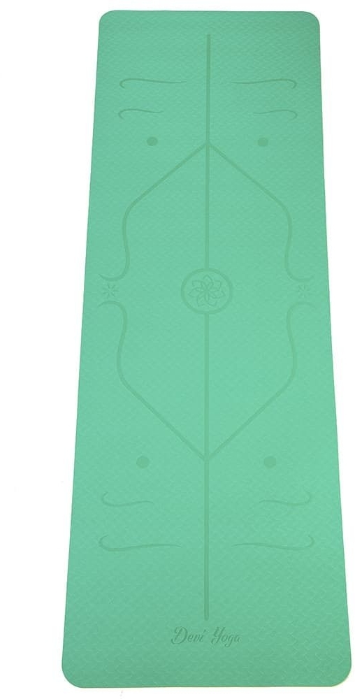 -20% Коврик для йоги ТПЕ с разметкой, Devi Yoga