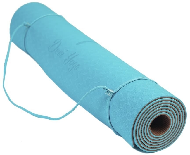 -20% Коврик для йоги ТПЕ с разметкой, Devi Yoga
