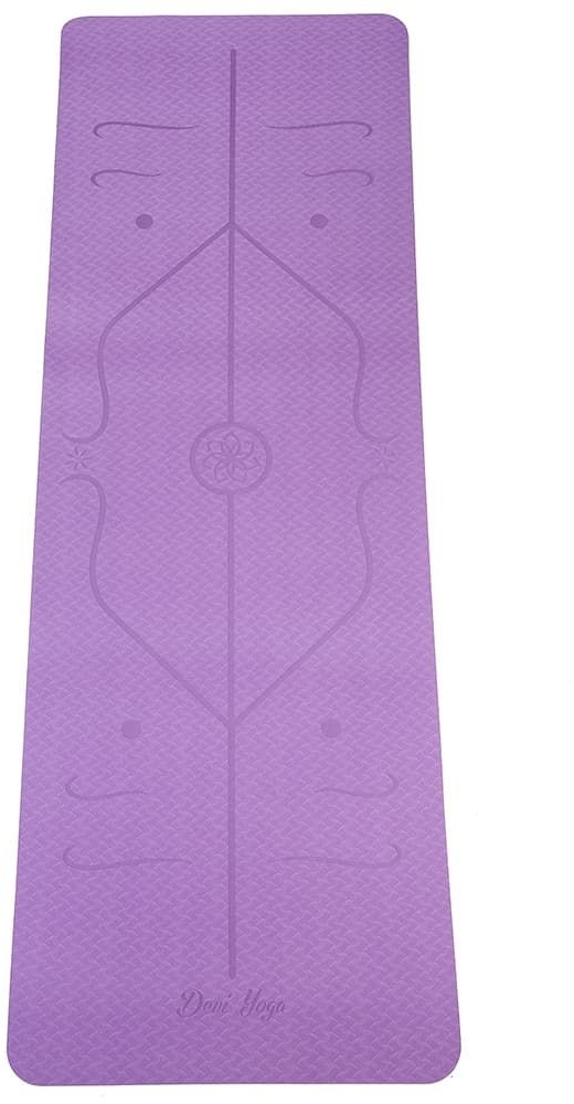 -20% Коврик для йоги ТПЕ с разметкой, Devi Yoga