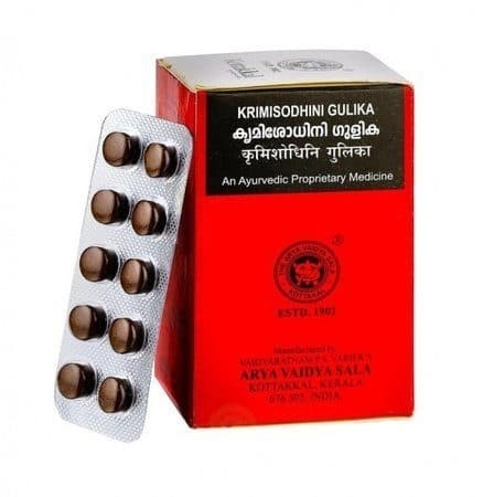 Кримишодхини Гулика (Krimisodhini Gulika), Kottakkal, 100 таб. Кримишодхини Гулика (Krimisodhini Gulika), Kottakkal, 100 таб.