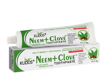 Зубная паста Ним и Гвоздика Кудос (Neem+Clove Toothpaste), KUDOS, 100г