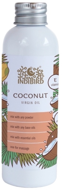 Кокосовое масло, холодный отжим (Coconut Oil Virgin) Indibird, 150мл/5л