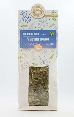 Чистая кожа, травяной сбор, Славные Tравы Алтая, 130г