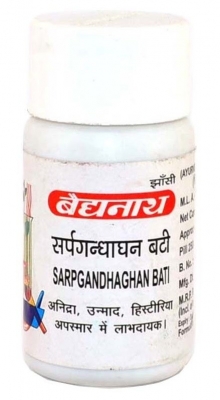 Сарпагандхагхан бати (Sarpgandhaghan Bati) Baidyanath, 10 г. 30-40 таб.