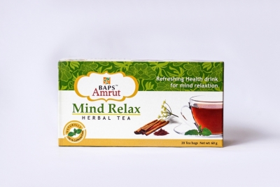 Травяной чай Спокойный Разум (Mind Relax Herbal Tea) Baps Amrut, 20 пакетов