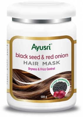 Маска для сухих и вьющихся волос с Черным Тмином и Красным Луком  (Black Seed and Red Onion Hair Mask) Ayusri, 500 г