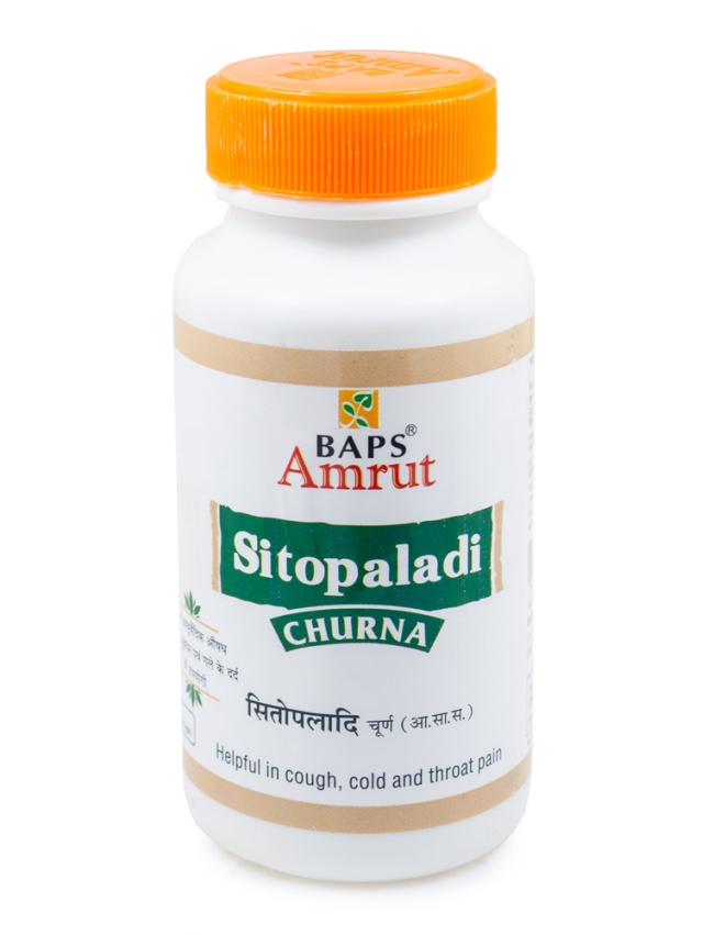 Ситопалади Чурна (Sitopaladi Churna), Baps Amrut, порошок, 75г Ситопалади Чурна (Sitopaladi Churna), Baps Amrut, порошок, 75г