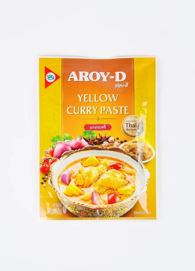 Паста Карри желтая, Aroy-D, 50г/400г Паста Карри желтая, Aroy-D, 50г/400г
