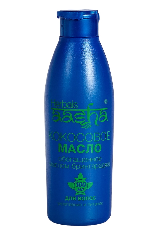 Масло для волос кокосовое с брингараджем, Aasha Herbals, 100мл Масло для волос кокосовое с брингараджем, Aasha Herbals, 100мл