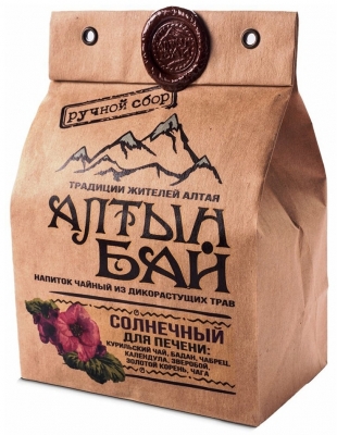 Чайный напиток из дикорастущих трав для печени "Солнечный", Алтын Бай, 100 г