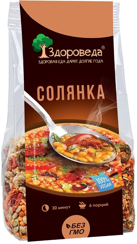Суп Солянка с красной чечевицей, Здороведа, 250г Суп Солянка с красной чечевицей, Здороведа, 250г