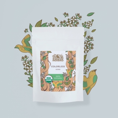 -40% Хна бесцветная (Colorless Henna) Indibird, 50г/1кг (срок 01/05/2025)
