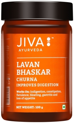 -25% Лаван Баскар Чурна (Lavan Bhaskar Churna), JIVA, порошок, 100 г  (срок 30/07/2025)