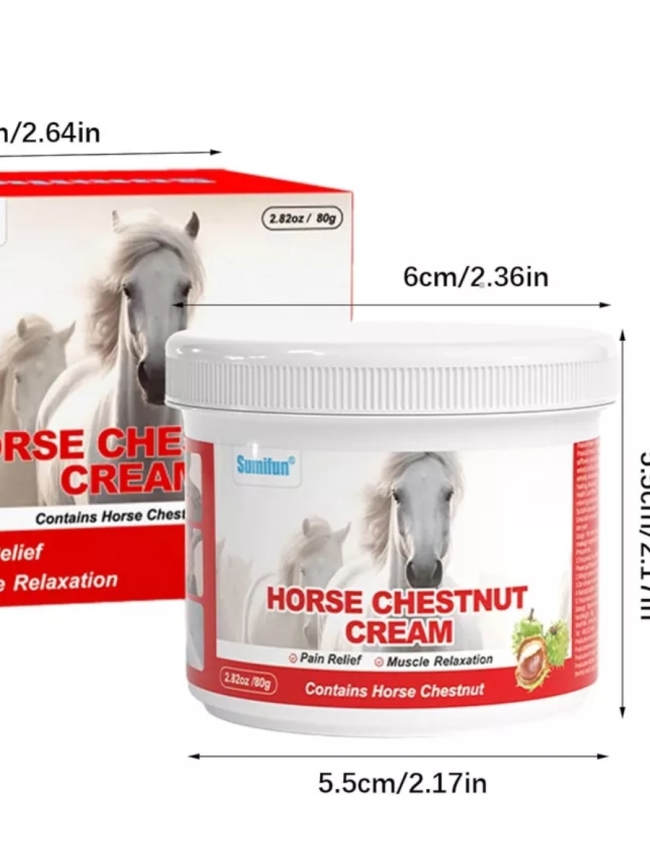 Конский Каштан (Horse Chestnut Cream Sumifun) обезболивающий крем для суставов и мышц, 80 г