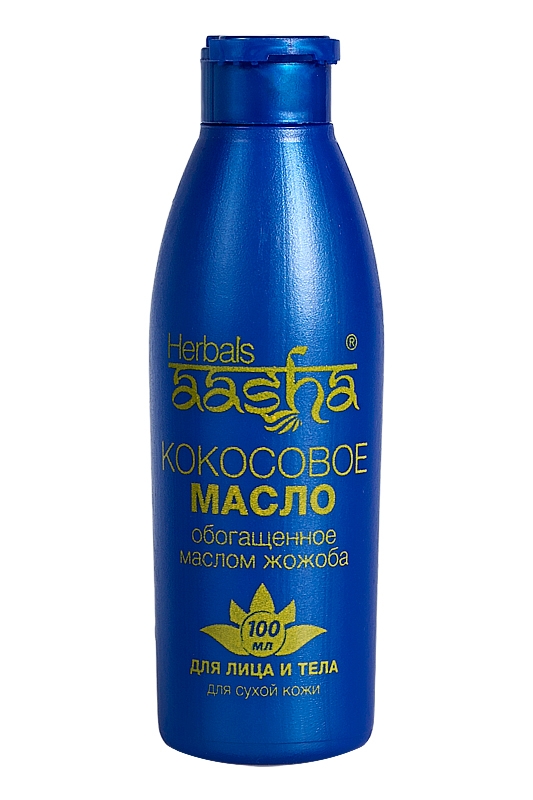 Масло кокосовое для лица и тела с жожоба Aasha Herbals, 100 мл