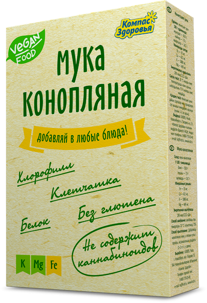 Мука конопляная, Компас Здоровья, 200г