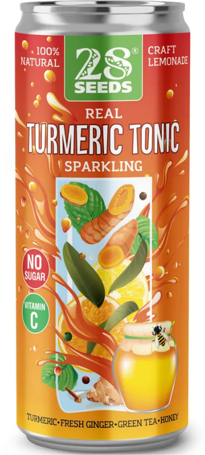 Напиток Куркума+Имбирь, натуральный (Turmeric Tonic), 28Seeds, 330 мл Напиток Куркума+Имбирь, натуральный (Turmeric Tonic), 28Seeds, 330 мл