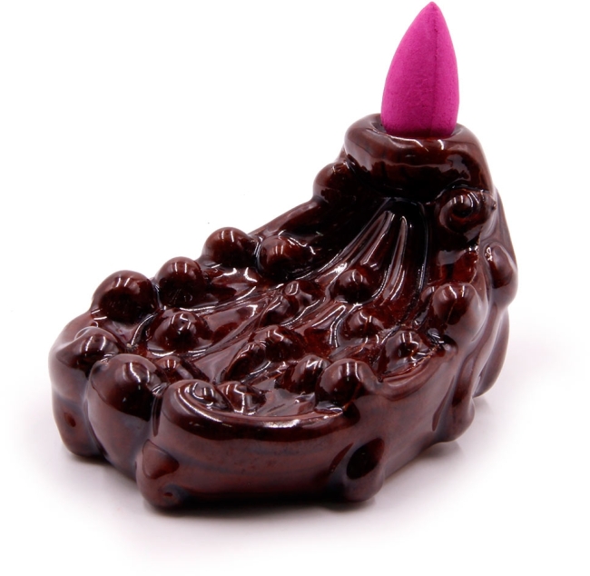 Подставка под стелющиеся благовония Горный водопад (STA-04), Керамика, h-5см L-10см, Китай