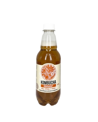 Напиток натуральный Комбуча Immuno+ "Мёд, Имбирь и Лимон", Absolute Nature, 350 мл