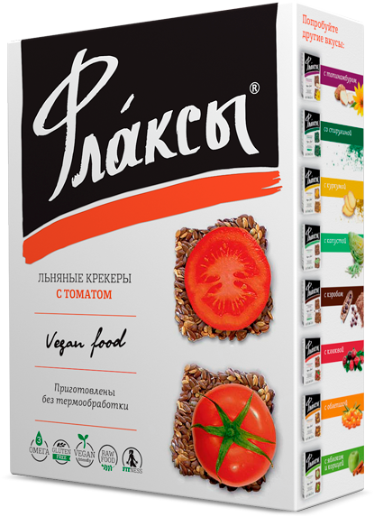 Флаксы с томатом, Компас здоровья, 120 г