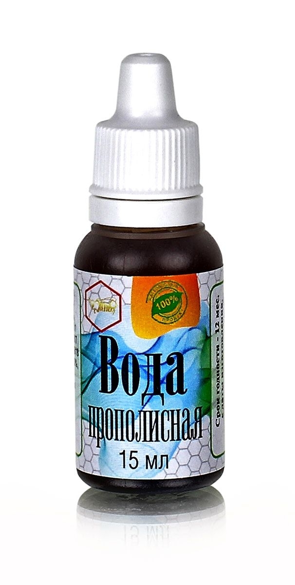 Вода Прополисная (водная прополисная настойка 30%), Жива, 100 мл