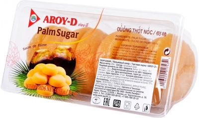 Сахар пальмовый (Palm Sugar), Aroy-D, 454г 